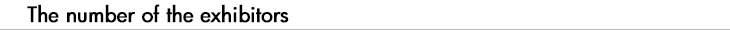 The number of the exhibitors